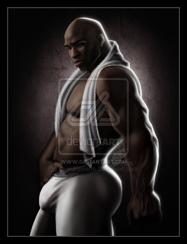 1boy abs african african_male ass atlantis:_the_lost_empire bald bara big_ass big_bulge big_butt big_penis boxers boxers_(clothing) brown_background bulge dark-skinned_male dark_skin disney huge_bulge human human_only joshua_sweet kawena male male_focus male_only melanin muscles muscular muscular_male pose posing solo solo_focus solo_male standing towel towel_around_neck underwear underwear_only veiny_muscles white_boxers white_towel white_underwear