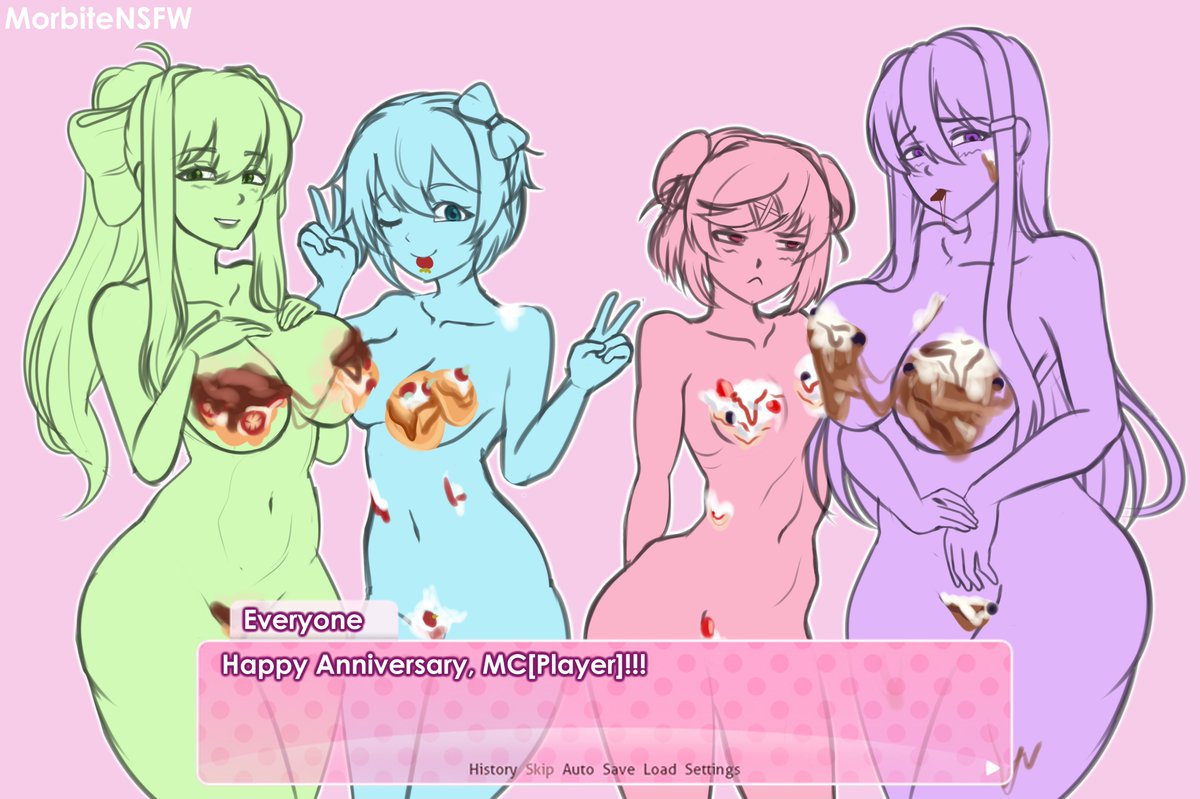 Monika (Doki Doki Literature Club) Rule 34 Image