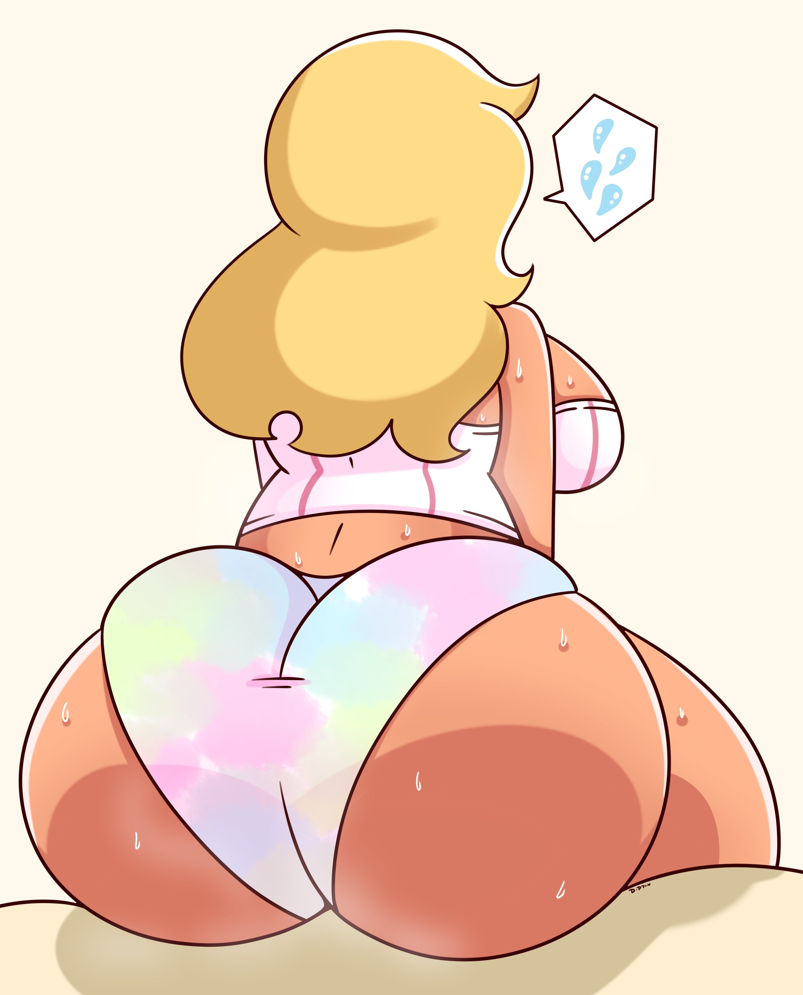 1girls, ass, breasts, bubble ass, bubble butt, daisy-pink71, female, female only, huge ass, huge breasts, musk, musky, original character, panties, smell, smelly ass, solo, sweat, thick thighs, wide hips