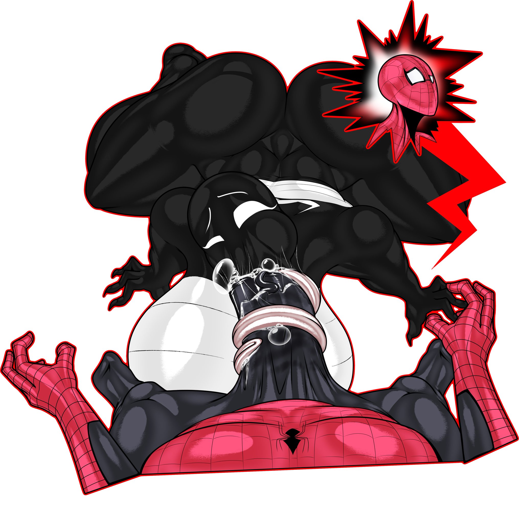 1boy, 1girls, alien, alien humanoid, alternate version available, apple butt, ass, ball (object), big ass, big breasts, big butt, big penis, black body, breasts, bubble ass, bubble butt, bust, busty, duo, faceless male, fangs, female, genitals, giantess, huge ass, huge breasts, huge butt, huge cock, human, human on humanoid, humanoid, interspecies, large breasts, large female, larger female, light skin, light-skinned male, long tongue, male, male human/female alien, male human/female humanoid, male pov, mammal, marvel, marvel comics, mini giantess, morningstarlewds, mouth, multicolored body, open mouth, oral, penis, peter parker, pov, round ass, rule 63, sex, she-venom, she-venom (ameizing lewds), size difference, smaller male, smooth skin, spider-man, spider-man (series), straight, symbiote, teeth, thick penis, tongue, tongue out, tonguejob, two-tone body, venom, venom (marvel)