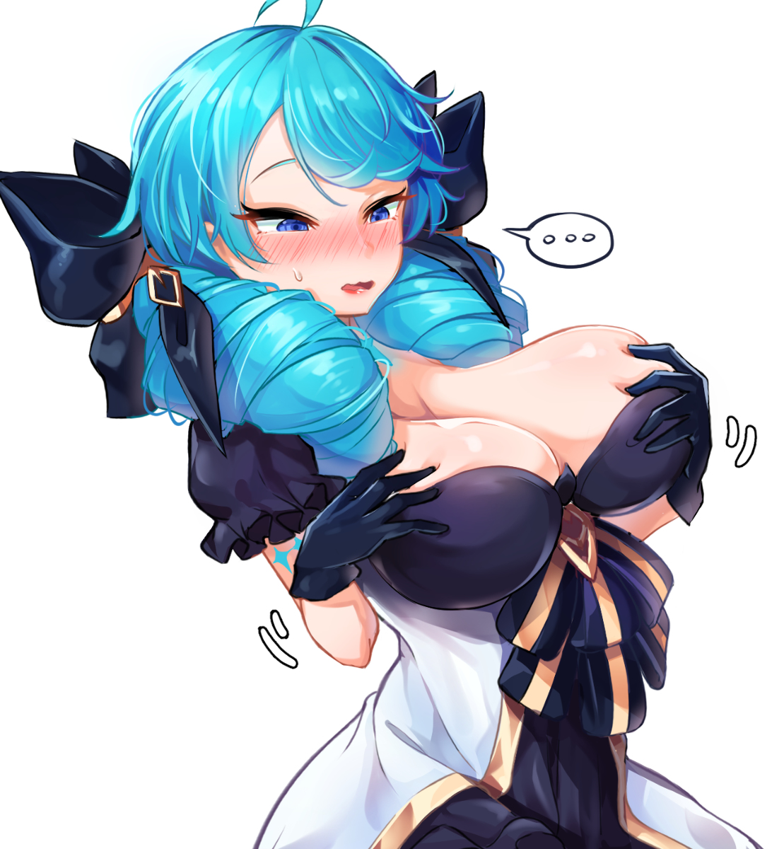 1girls, duwk225, female, female focus, female only, gwen (league of legends), league of legends