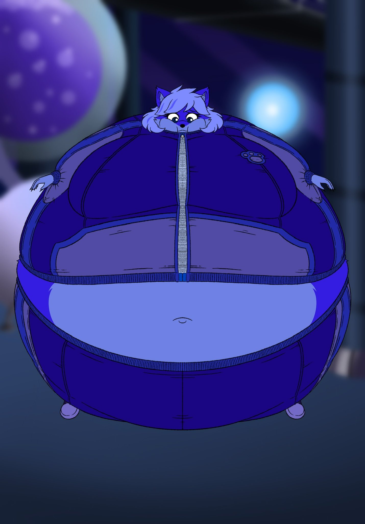 big_ass big_breasts blueberry_inflation breasts bubble_butt female frisk_lk huge_ass sunken_head sunken_limbs thick_thighs wide_hips