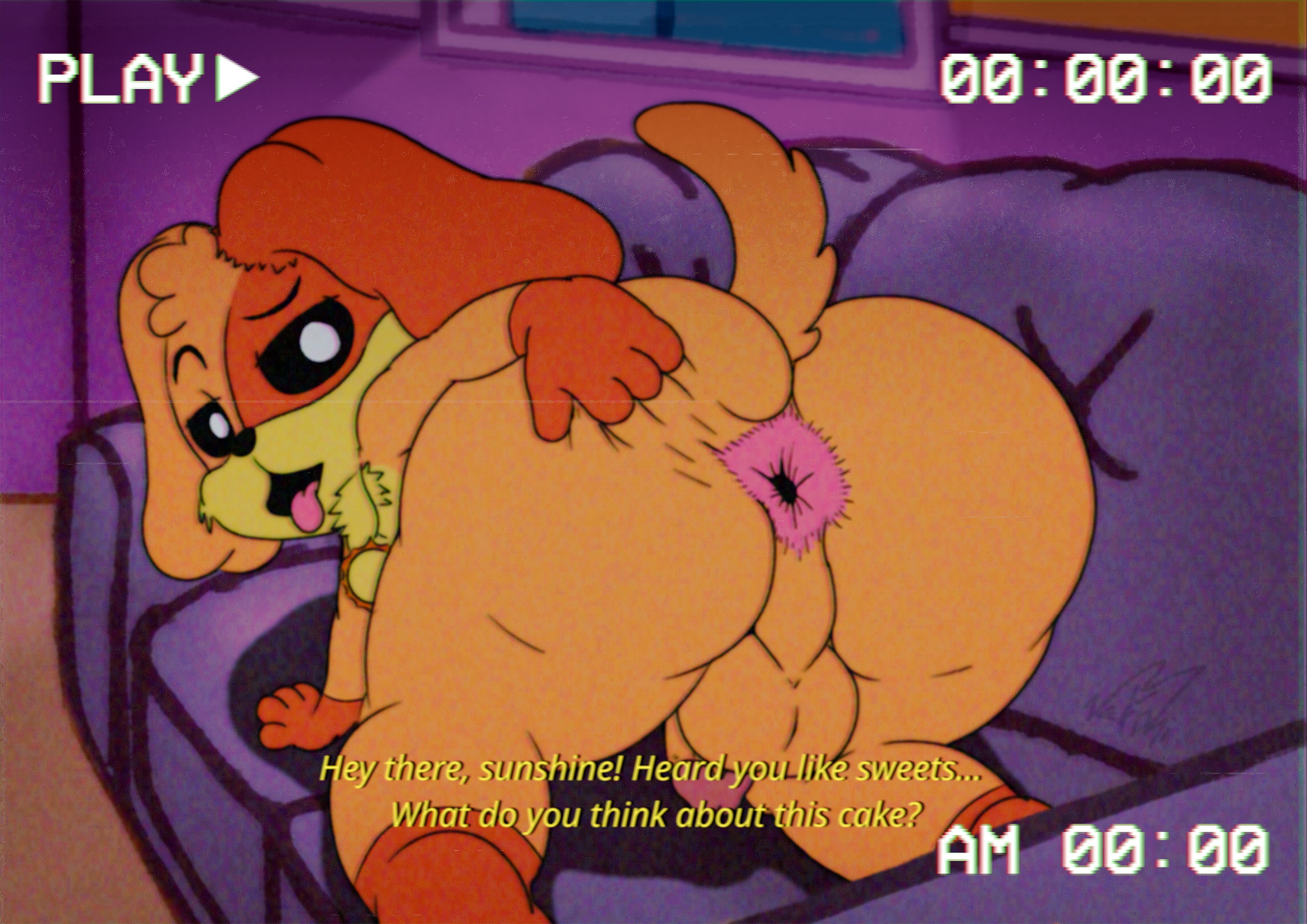 1boy, anthro, anthro on anthro, anthro only, anus, ass, ass focus, asshole, big ass, big thighs, canine, critters (poppy playtime), dialogue, dialogue box, dog boy, dog ears, dog tail, dogday (poppy playtime), femboy, fur, furry, furry only, gay, huge ass, huge thighs, inviting, inviting to sex, looking at viewer, male, male only, nekoni, nekoniart, nekoniarts nsfw (artist), no humans, penis, poppy playtime, poppy playtime (chapter 3), presenting, presenting anus, sex, smiling critters, solo, solo focus, spread ass, spreading ass, tagme, tail, talking to viewer, text, thick hips, thick thighs, thighs