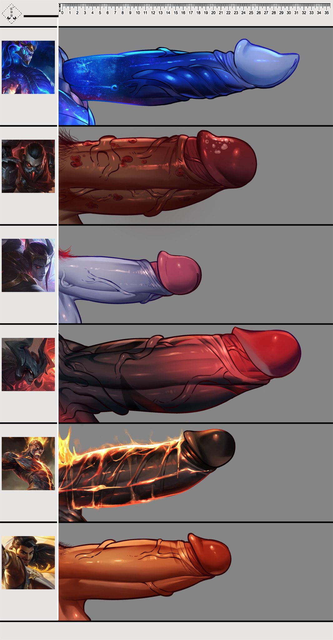 6boys aatrox akshan aphelios aurelion_sol bara battlecast_series big_penis blisters blisters_on_penis blue_penis brand brand_(league_of_legends) chaos_and_order_series dragon_penis fire_penis foreskin fully_retracted_foreskin gray_penis humanoid_penis league_of_legends male male_focus male_only multiple_boys multiple_penises nightbringer_aphelios oa_reeeere partially_retracted_foreskin penis penis_size_chart penis_size_comparison penis_size_comparison_meme penis_size_difference pubes pubic_hair rereezhang resistance_singed retracted_foreskin simple_background singed size_chart size_comparison size_difference uncircumcised uncut veiny_penis white_background