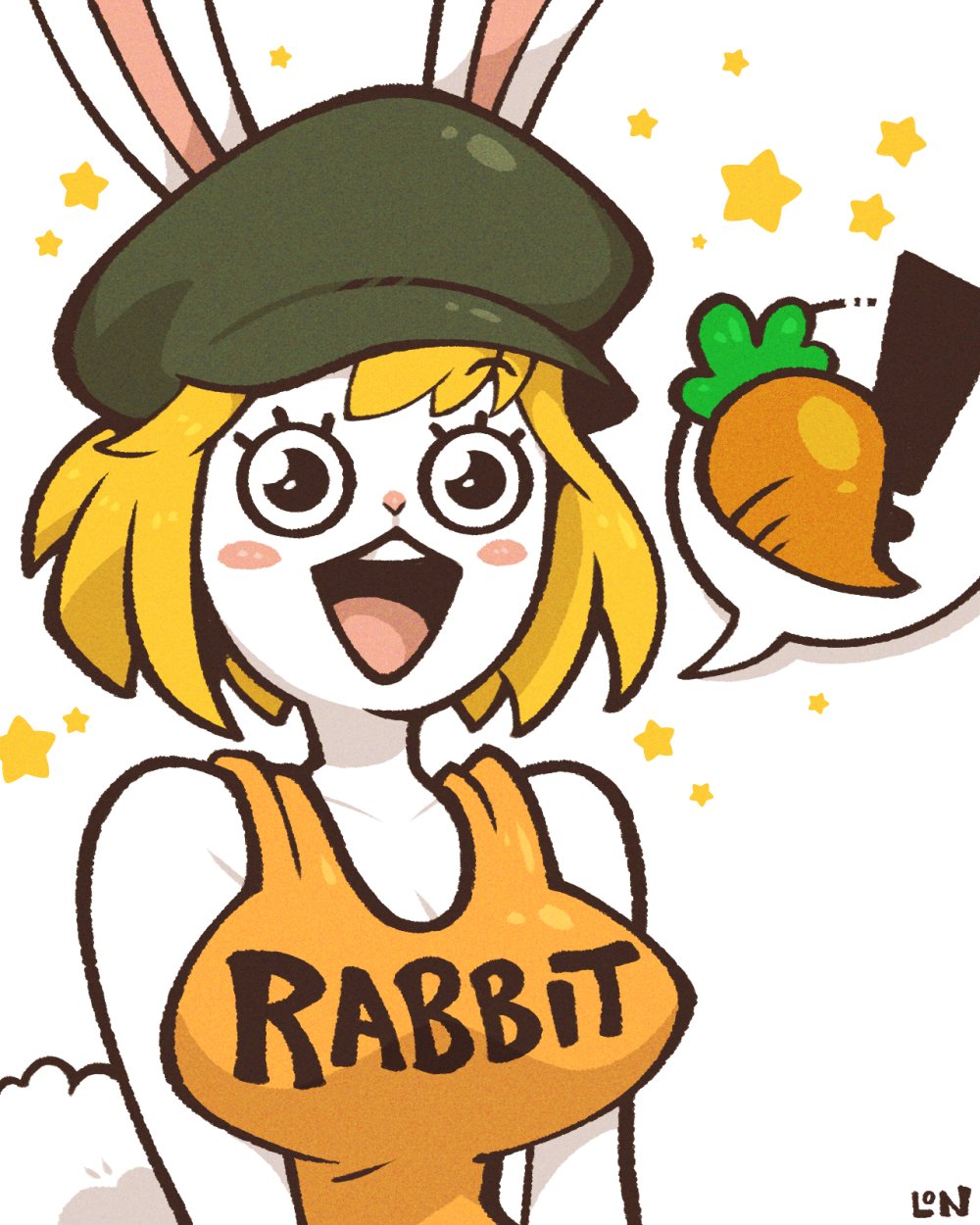 1girls carrot_(one_piece) female female_only legendofnerd one_piece rabbit_girl rabbit_humanoid solo