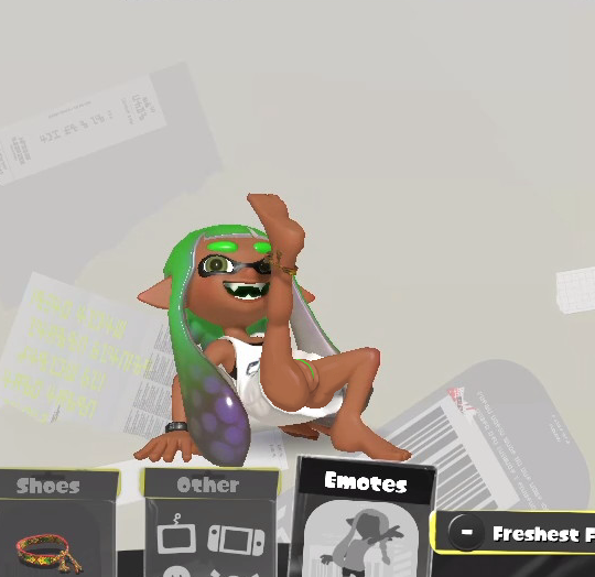 3d accurate_art_style duskizi edit edited edited_image female female_focus female_only green_eyes green_hair inkling inkling_girl krakenfever legs_up mesa_(krakenfever) nintendo presenting presenting_pussy pussy pussy_lips reupload screenshot_edit solo splatoon tanned tanned_skin