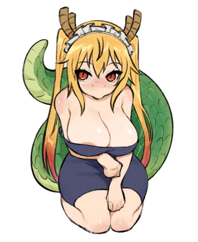 areolae big_breasts breasts clothed dragon_maid gurumo kobayashi-san_chi_no_maidragon miss_kobayashi's_dragon_maid tagme tits tohru_(dragon_maid)