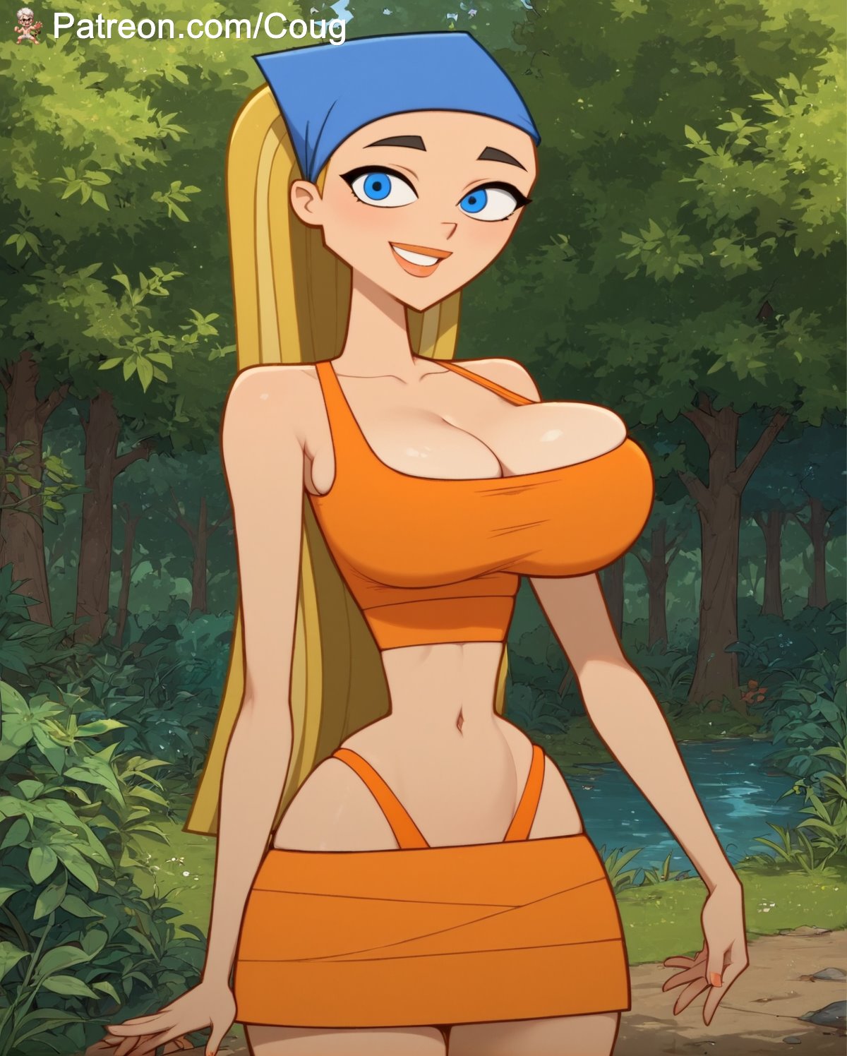 1girls ai_generated cartoon_network cougwe lindsay_(tdi) stable_diffusion total_drama_island warner_bros warner_brothers