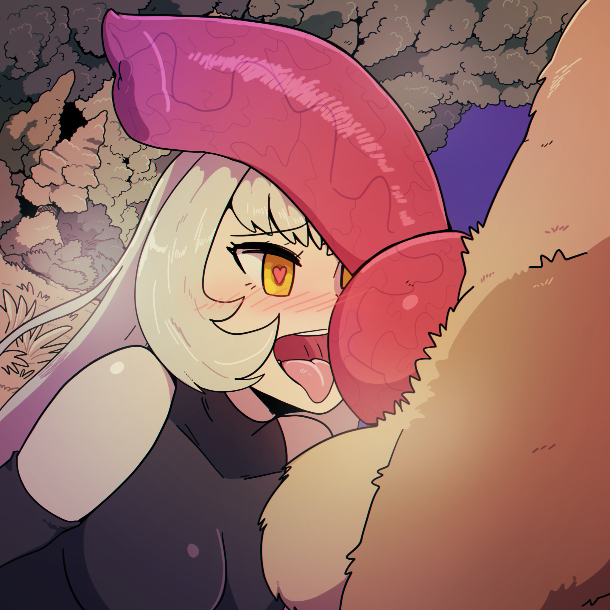 1girls, 2021, animal penis, canine penis, cynthia (pokemon), faceless male, female, hypno, looking at penis, male, penis, penis awe, pokémon (species), pokemon, pokemon (species), pokephilia, tagme, wolfgang bang