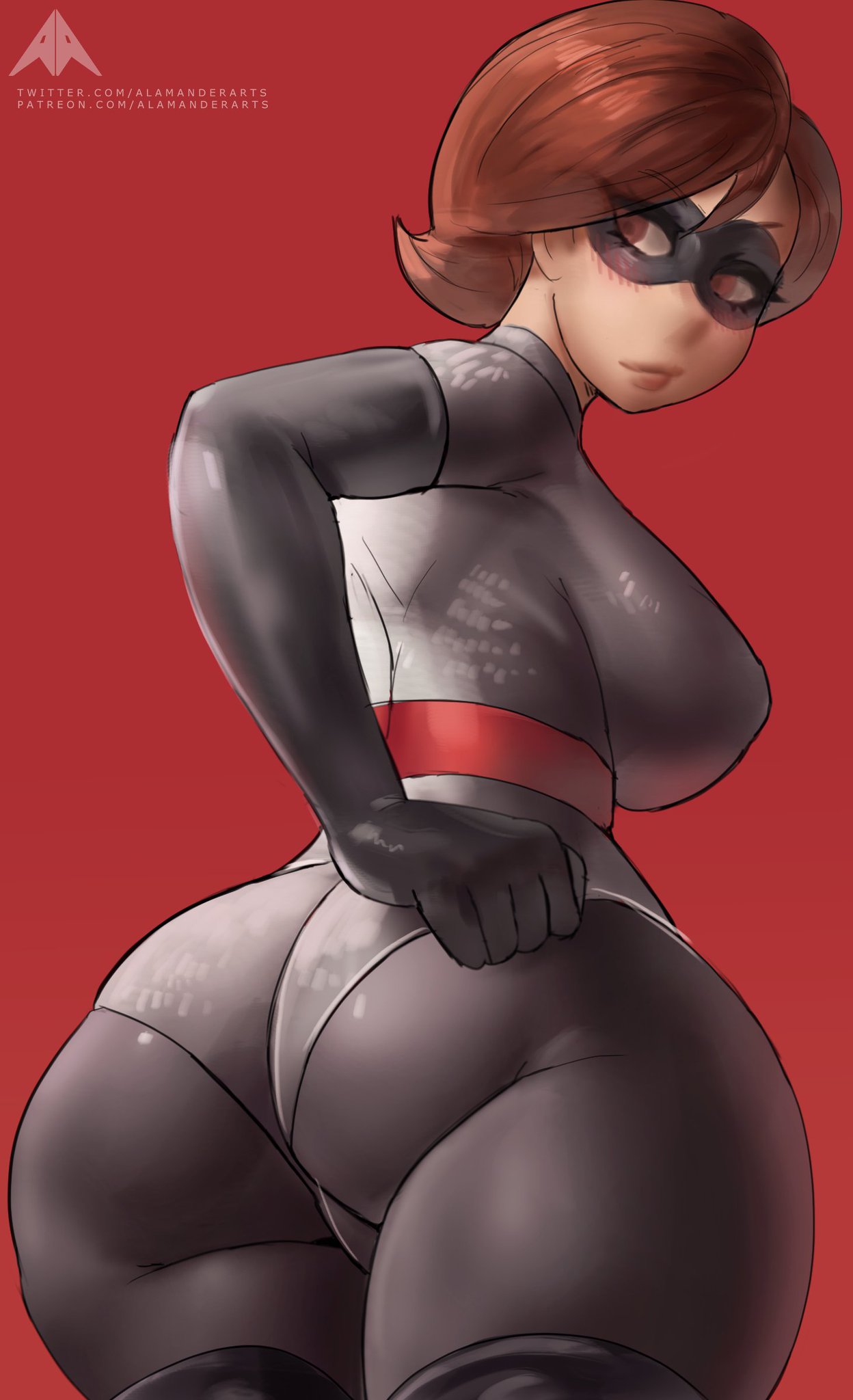 1girls 2021 alamanderarts alternate_costume armwear ass big_ass big_breasts big_butt blush bottom_heavy breast brown_hair bubble_ass bubble_butt busty clothing curvaceous curvy cute dat_ass disney elastigirl elastigirl_(the_incredibles_2_supersuit) embarrassed eyeliner eyewear female female_only flustered footwear hands hands_on_breasts handwear helen_parr huge_ass huge_breasts large_ass large_breasts legwear mask masked_female massive_breasts mature_female milf pawg pixar pixar_mom round_ass smooth_skin solo superhero_costume superheroine surprised surprised_expression the_incredibles the_incredibles_2 thick thick_ass thick_thighs thin thin_waist tight_clothes tight_clothing tight_fit top_heavy voluptuous wide_ass wide_hips