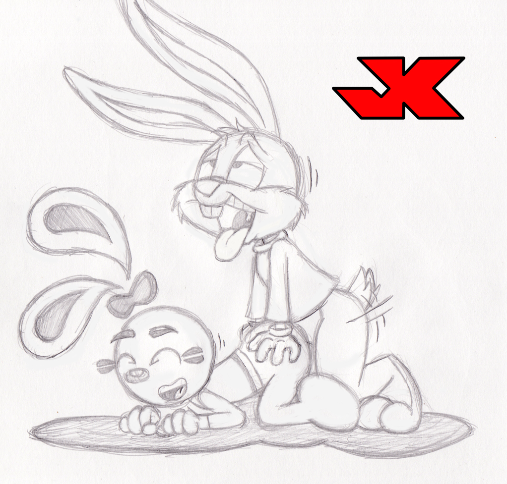 1girls anthro buster_bunny crossover female fur furry jk male mammal rabbit sex straight tiny_toon_adventures yin_(yin_yang_yo!) yin_yang_yo!