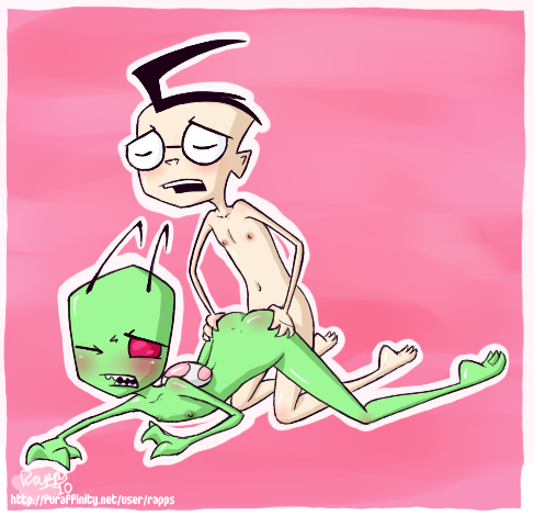 2boys alien dib human invader_zim male male_only multiple_males rapps smooth_skin yaoi zim