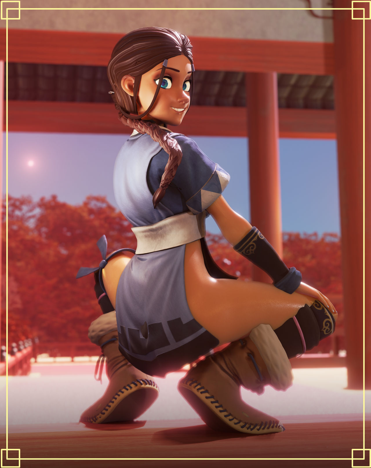 1girls, 3d, aged up, alternate costume, artist name, athletic, avatar the last airbender, bare legs, black hair, blue eyes, blue nails, breasts, broly culo, choker, clothing, crisisbeat, cute, dark skin, dark-skinned female, female, female only, fingernails, fully clothed, gauntlets, gradient background, handwear, hourglass figure, human, katara, kimono, legband, legs, light skin, looking at viewer, martial arts, meme, nail polish, nickelodeon, pelvic curtain, petite, qipao, shiny skin, small breasts, thick legs, thick thighs, thighs, toned, toned female, voluptuous, water, water tribe, waterbending