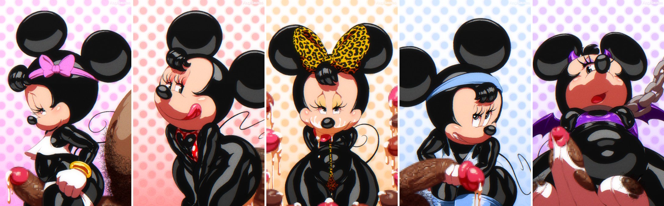 angelauxes, boob window, breasts, eyelashes, female, flat chest, flat chested, furry, inner sideboob, minnie mouse, precum, sideboob, small breasts, tagme, underboob