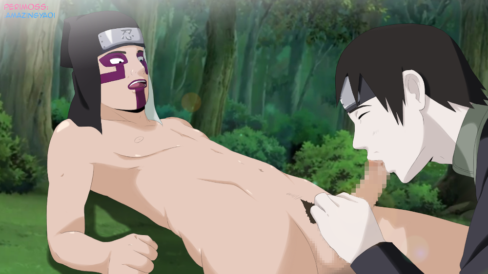 2boys black_eyes black_hair blowjob censored clothed_male_nude_male clothed_sex clothing erection facepaint fellatio forest gay headwear kankuro lying lying_on_back makeup male mosaic_censoring multiple_boys naruto naruto_(series) naruto_shippuden nature open_mouth oral oral_sex outdoors pale-skinned_male pale_skin penis penis_grab perri pubic_hair sai sex short_hair white_skin yaoi