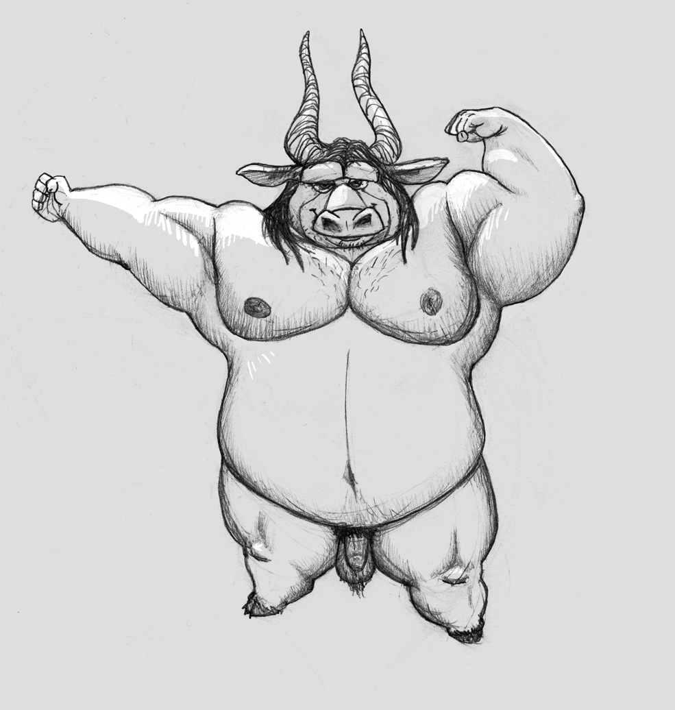 1boy 2021 20th_century_fox 20th_century_studios anthro balls bovid bovine dreamworks flaccid foreskin general_kai genitals grey_background humanoid_genitalia humanoid_hands humanoid_penis kai_the_collector kung_fu_panda kung_fu_panda_3 long_foreskin male male_focus male_only male_solo mammal monochrome moobs musclegut nipples osos overweight overweight_anthro overweight_male penis simple_background solo solo_male uncircumcised uncut unretracted_foreskin