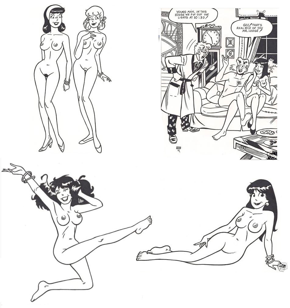 archie_andrews archie_comics ass betty_and_veronica betty_cooper breasts hiram_lodge living_room nude pussy veronica_lodge