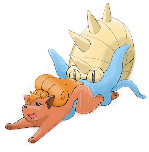 fur furry_tail multiple_tails nintendo omastar pokemon pokemon_(species) pokemon_rgby rape straight_hair tagme tail vulpix