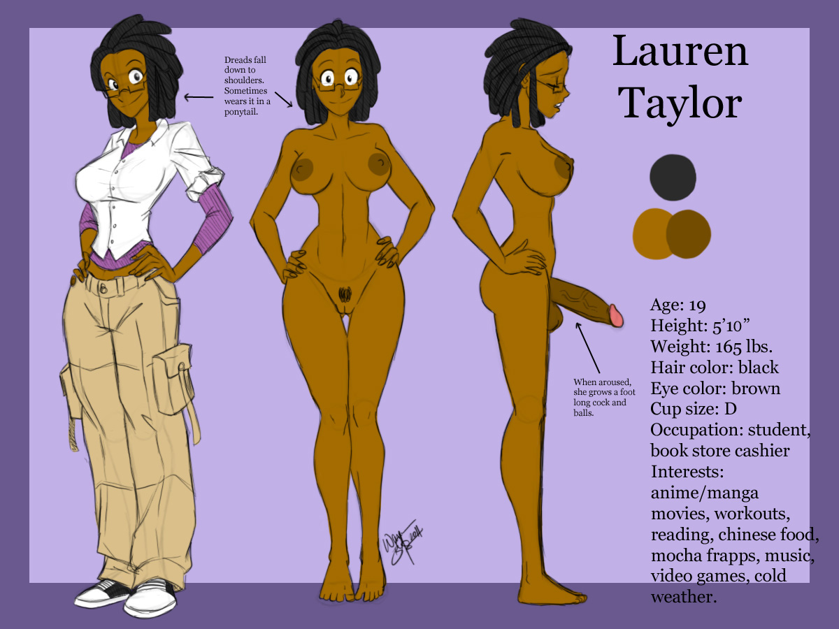 1futa, 1girls, 2d, 2d (artwork), aeolus06, african female, balls, barefoot, big breasts, big penis, black hair, boobs, braided hair, breasts, cargo pants, character sheet, closed eyes, clothed female, completely nude, curvy figure, dark skin, dark-skinned female, dark-skinned futa, dreadlocks, english, english text, female, female to futa, futa transformation, futanari, glasses, hourglass figure, huge balls, huge cock, human, intersex, lauren taylor, moaning, moaning in pleasure, navel, nipples, nude, nude female, nude futa, original character, penis, pubic hair, pussy, solo, standing, testicles, transformation, vagina