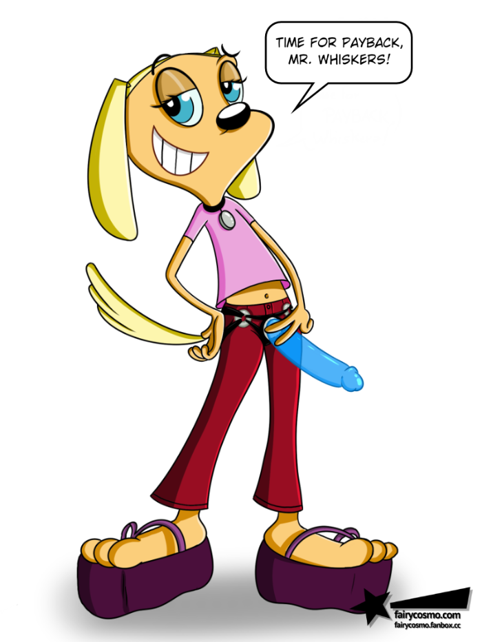 anthro bottomwear brandy_&_mr_whiskers brandy_harrington canid canine canis clothing denim denim_clothing dildo disney disney_channel dog_tags domestic_dog fairycosmo female jeans mammal pants sex_toy solo strap-on toon_disney