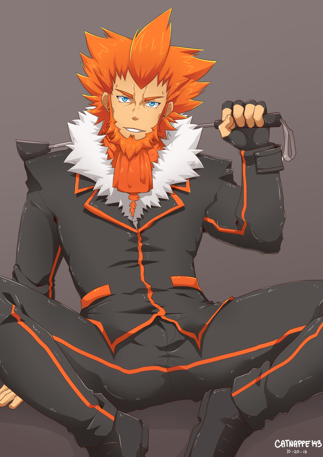 beard catnappe143 clothing facial_hair fully_clothed lysandre_(pokemon) male male_only nintendo pokemon solo solo_male