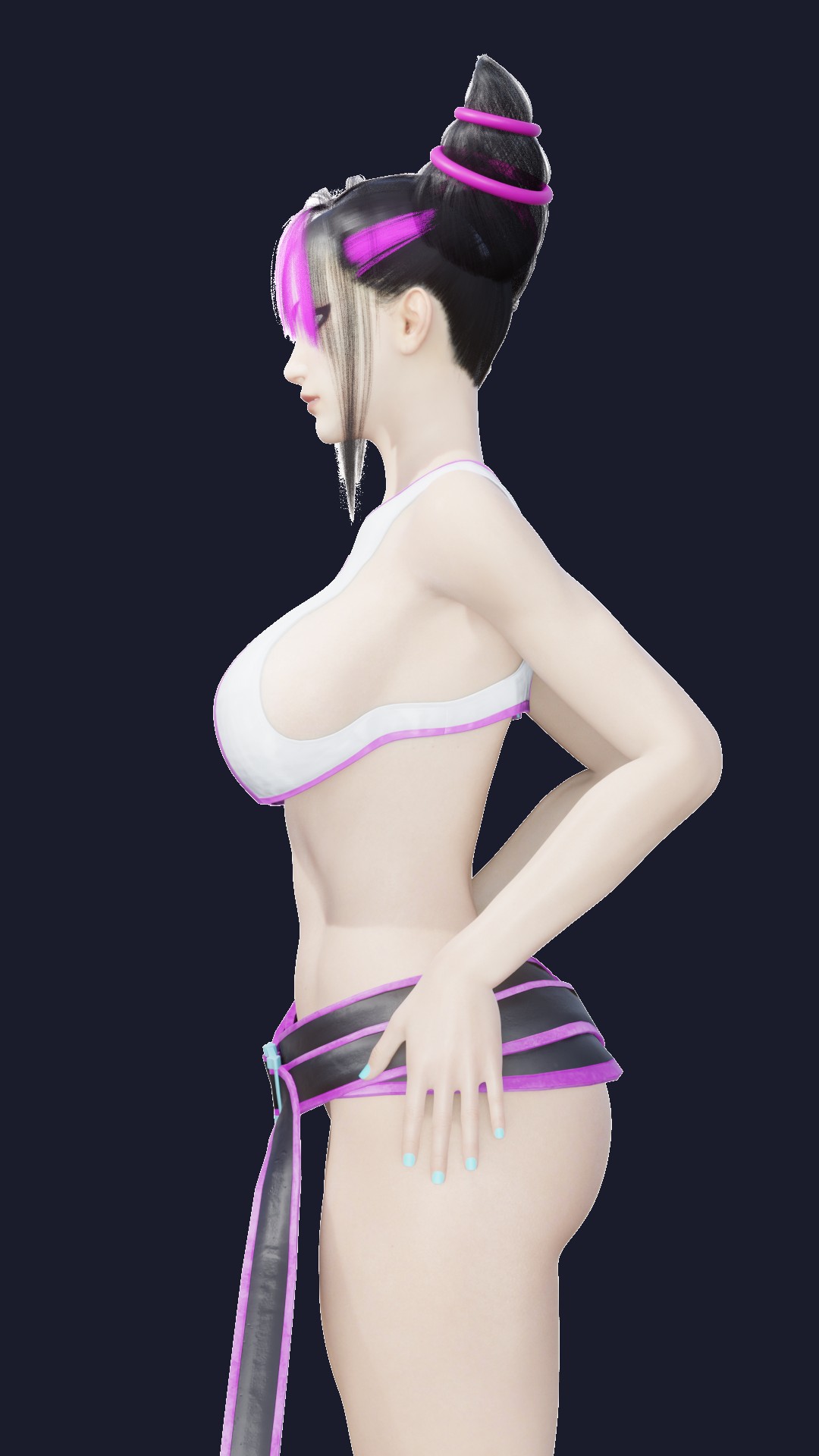 3d 3d_(artwork) big_ass big_butt blender juri_han mgsnak239 my_crush panties street_fighter street_fighter_6 street_fighter_v