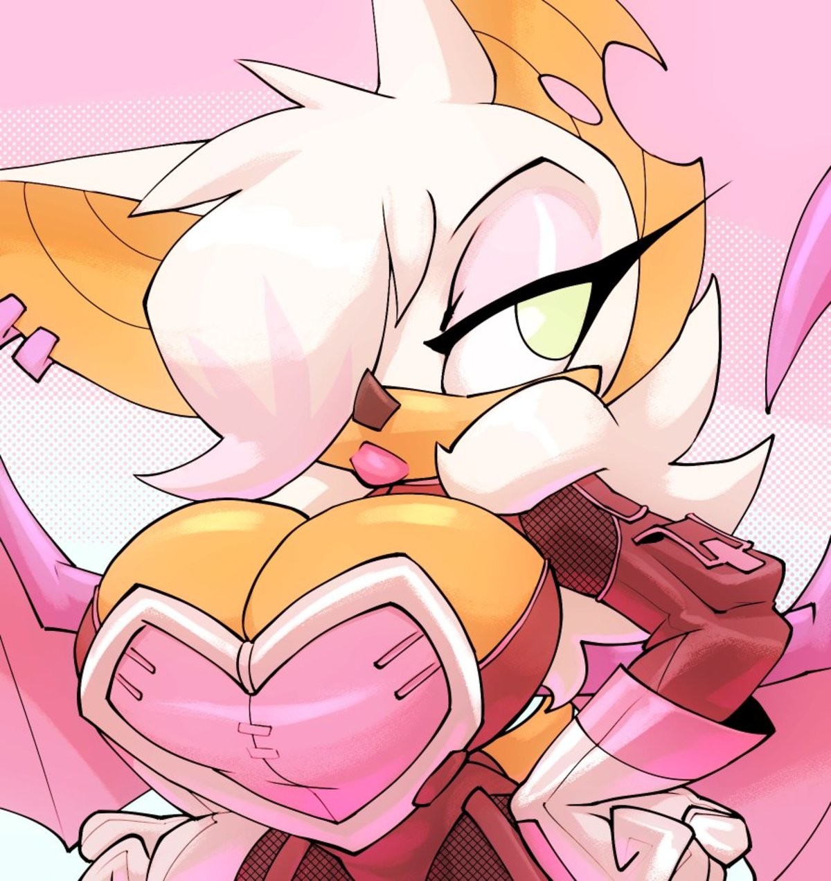 1girls, ass, bat, bat wings, big ass, big breasts, bigdad, breasts, cleavage, clothed, clothing, curvaceous, curvy, deep cleavage, ear piercing, earrings, fat ass, female, fur, furry, furry only, green eyes, hands on hips, huge ass, huge breasts, rouge the bat, seductive, seductive smile, solo, sonic (series), sonic the hedgehog (series), tail, thick lips, thick thighs, voluptuous, white fur, white hair, wide hips