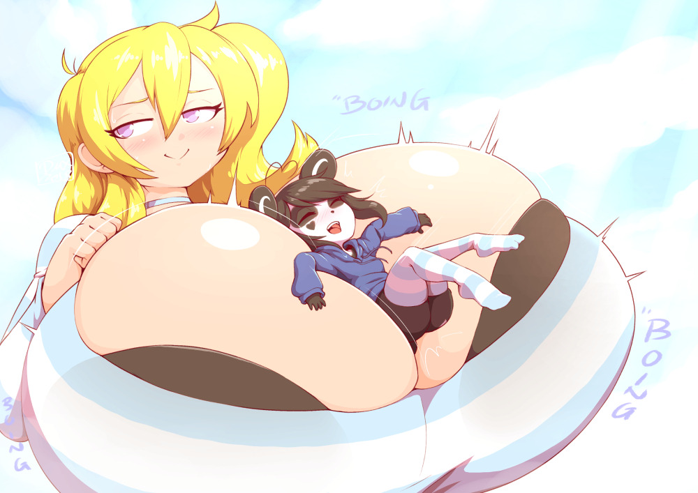 artist_name big_breasts blonde blonde_female blonde_hair blonde_hair_female cassie_(theycallhimcake) dmxwoops female huge_boobs kenny_(kenashcorp) light-skinned_female light_skin original pale-skinned_female pale_skin yellow_hair yellow_hair_female