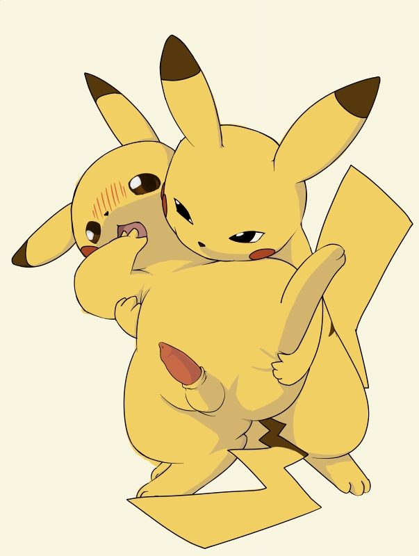 buggery color fur furry male male_only marm multiple_males nintendo nudity pikachu pokemon yaoi yellow_fur