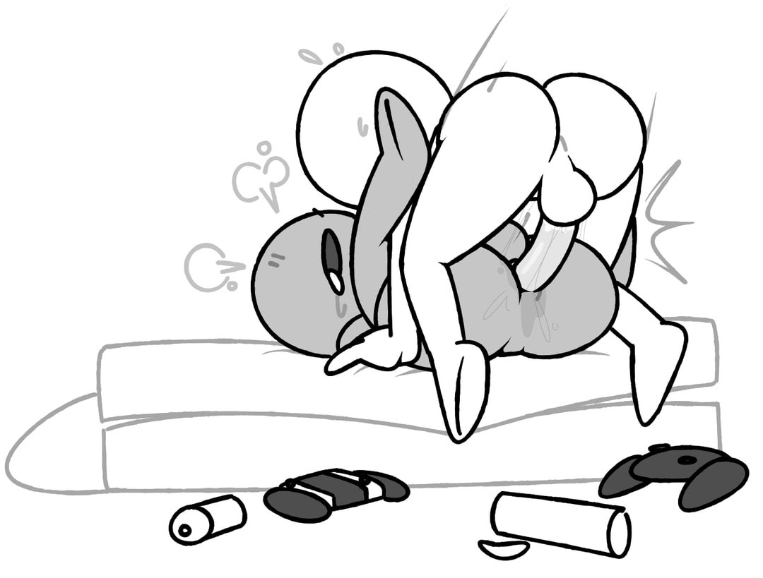 anal, gay, male, male only, male penetrating, male penetrating male, male/male, mating press, nintendo, nintendo switch, penis, simple background, tagme, uncensored, vilepluff
