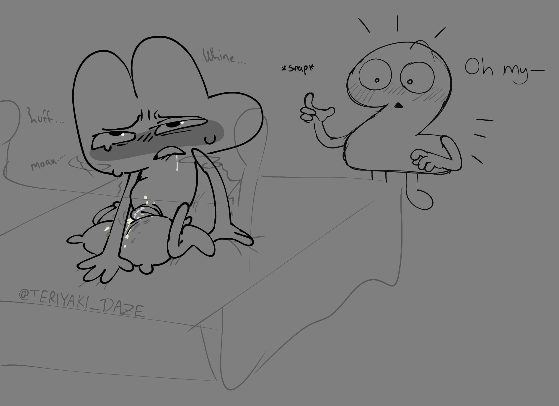 algebralien, battle for dream island, battle for dream island again, bfb, bfdi, bfdia, cum, four (bfb), non-human, object shows, pillow, pillow humping, tentacle penis, the power of two, toony, tpot, two (tpot)