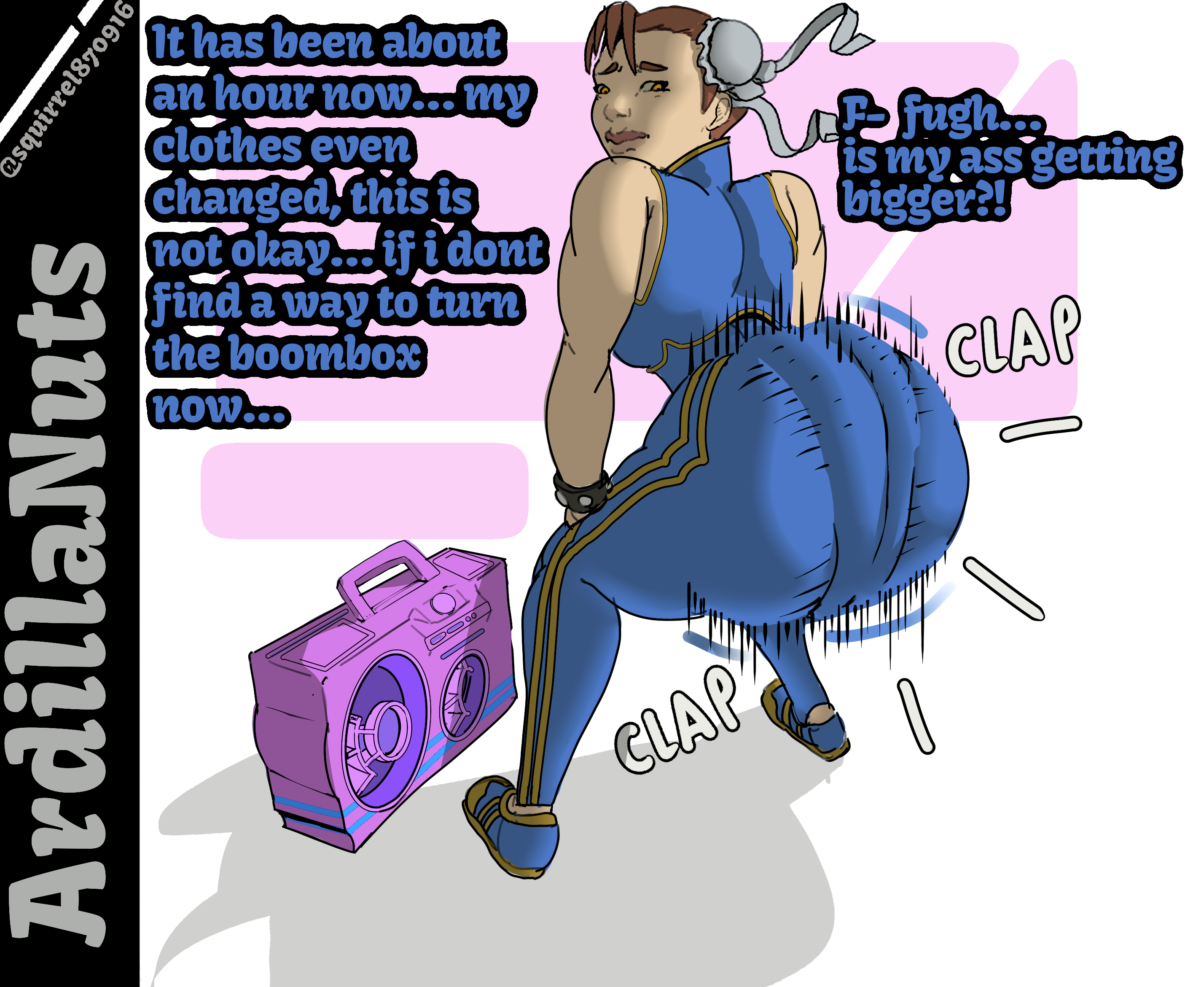 1girl, ass expansion, ass focus, ass growth, ass up, asshole, big ass, big breasts, big butt, big thighs, boombox, breast expansion, breasts bigger than head, breasts out, butt, butt crack, butt expansion, butt focus, chubby, chubby female, chun-li, chun-li (fortnite), chun-li (street fighter 6), clothed, clothing, expansion, expansion sequence, fat, fat ass, fat butt, fat female, female, feminine, feminine body, feminine pose, feminization, gold boombox (prevence), golden bikini, huge ass, huge breasts, huge butt, humongous ass, humongous breasts, inflation, inflation fetish, massive ass, massive breasts, massive butt, massive thighs, milf, milf body, milfification, milfs, original, original art, original artwork, rear view, round ass, round breasts, round butt, small breasts, small waist, squirrel870916, thicc, thick, thick ass, thick hips, thick legs, thick penis, thick thighs, tiny penis, twerk, twerking, twerking position, voluptuous, voluptuous body, voluptuous female, weight gain, weight gain female