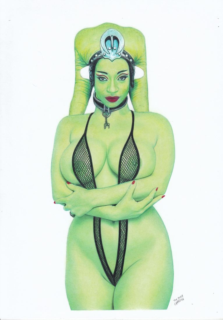 1girls 2019 alien alien_girl alien_humanoid arms_crossed big_breasts big_lips bodysuit breasts brown_eyes collar crossed_arms dancer dated eyebrows eyelashes eyeliner eyes female female_only femsub fishnet fishnet_bodysuit front_view green_nipples green_skin harem_girl harem_outfit headgear humanoid large_breasts lipstick long_eyelashes looking_at_viewer makeup nail_polish neckwear nipples nipples_visible_through_clothing oola open_eyes plain_background red_lipstick red_nails return_of_the_jedi see-through see-through_clothing slave slave_collar slave_outfit slavegirl sling_bikini solo standing star_wars submissive tentacle tentacle_hair tim_grayson twi'lek voluptuous voluptuous_female watermark white_background wide_hips