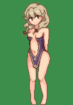 1girls, 2d, 2d animation, animated, bare legs, breasts, faye (fire emblem), female, female only, fire emblem, fire emblem echoes: shadows of valentia, green background, momiahair, nintendo, pelvic curtain, pixel animation, pixel art, solo, sprite, sprite art