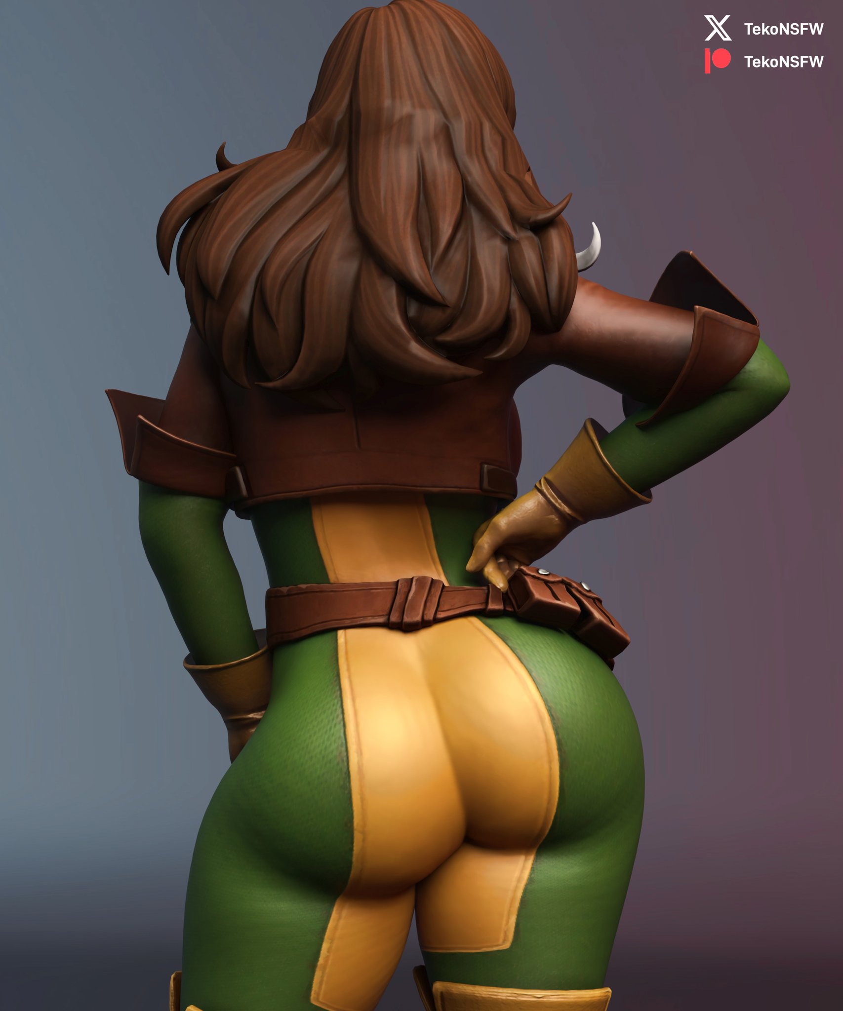 1girls, 3d, anna marie, ass, big ass, curvaceous, curvy, curvy figure, female, hips, marvel, marvel comics, mutant, mutant (marvel), rogue (x-men), slim waist, tekonsfw, thighs, voluptuous, waist, wide hips, x-men