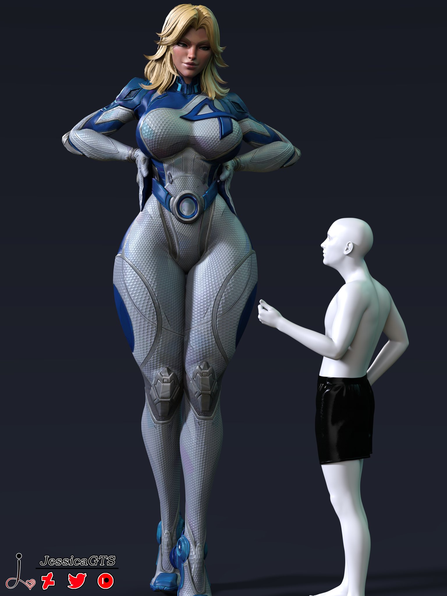 1girls, 3d, ass, big ass, big breasts, big thighs, breasts, bust, busty, chest, curvaceous, curvy, curvy figure, fantastic four, female, giantess, hips, hourglass figure, huge ass, huge breasts, invisible woman, invisible woman (marvel rivals), jessicagts, large ass, large breasts, legs, macro, macro female, male, marvel, marvel comics, marvel rivals, mature, mature female, slim waist, sue richards, sue storm, thick, thick hips, thick legs, thick thighs, thighs, voluptuous, waist, wide hips, wide thighs