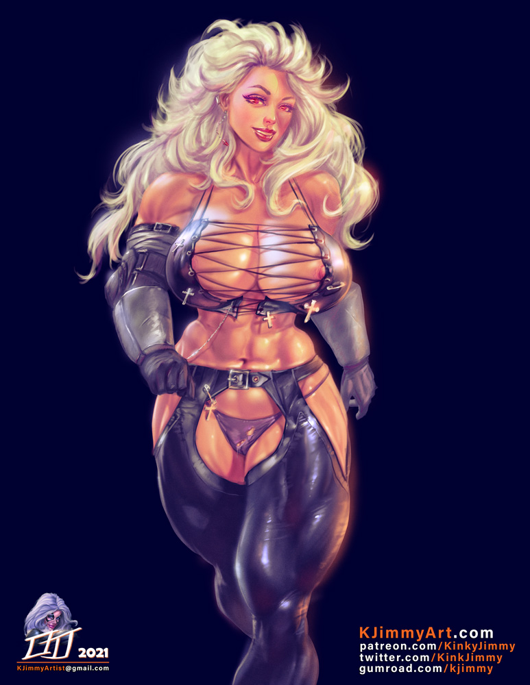1girls, 2021, abs, alternate version available, areola slip, areolae, big breasts, breasts, cleavage, dorohedoro, female, female only, hips, kinkyjimmy, large breasts, light skin, light-skinned female, muscle tone, muscles, muscular, muscular female, nipple slip, nipples, noi (dorohedoro), pale skin, pale-skinned female, plump labia, solo, solo female, thick thighs, thighs, torn clothes