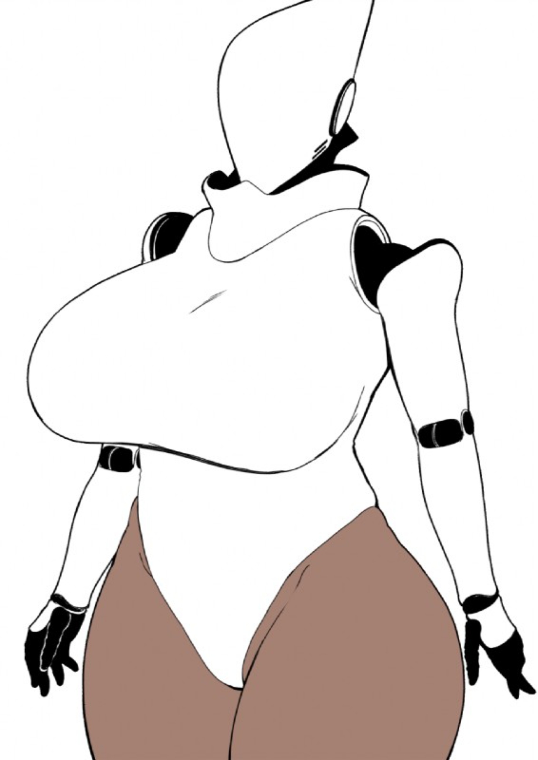 1girls, big breasts, breasts, female, haydee, haydee (game), robot, robot girl, robotic arm, thick thighs, wide hips