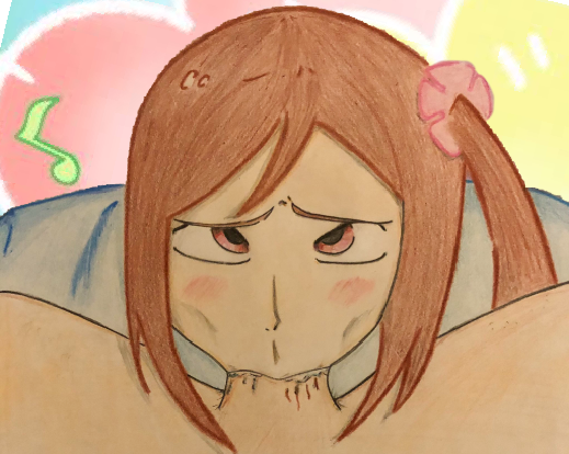 blowjob blowjob_face bocchi_hitori_bocchi_no_marumaru_seikatsu colored cum_in_throat cute deepthroat eye_contact eyes_rolled_up fellatio first_person_view hitori_bocchi hitoribocchi_no_marumaru_seikatsu looking_at_viewer oral pencil_(artwork) pov pov_eye_contact school_uniform shampoo_ej side_ponytail tight_throat