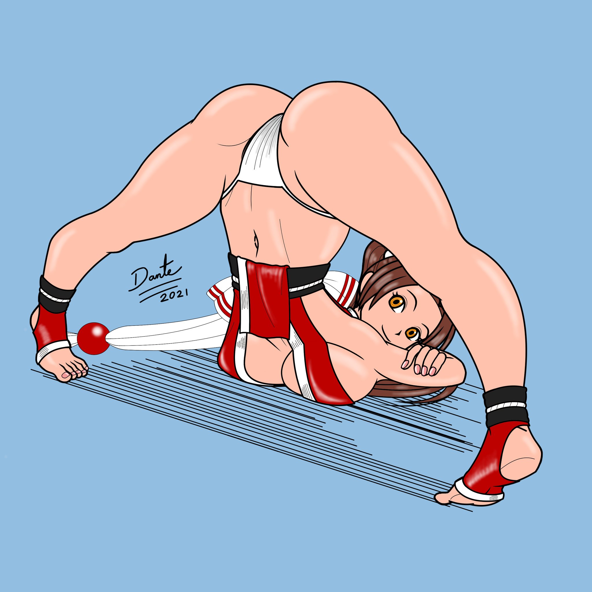 fatal fury, female, jack-o pose, king of fighters, mai shiranui, snk, tagme, toeless legwear, wolfdog shiranui