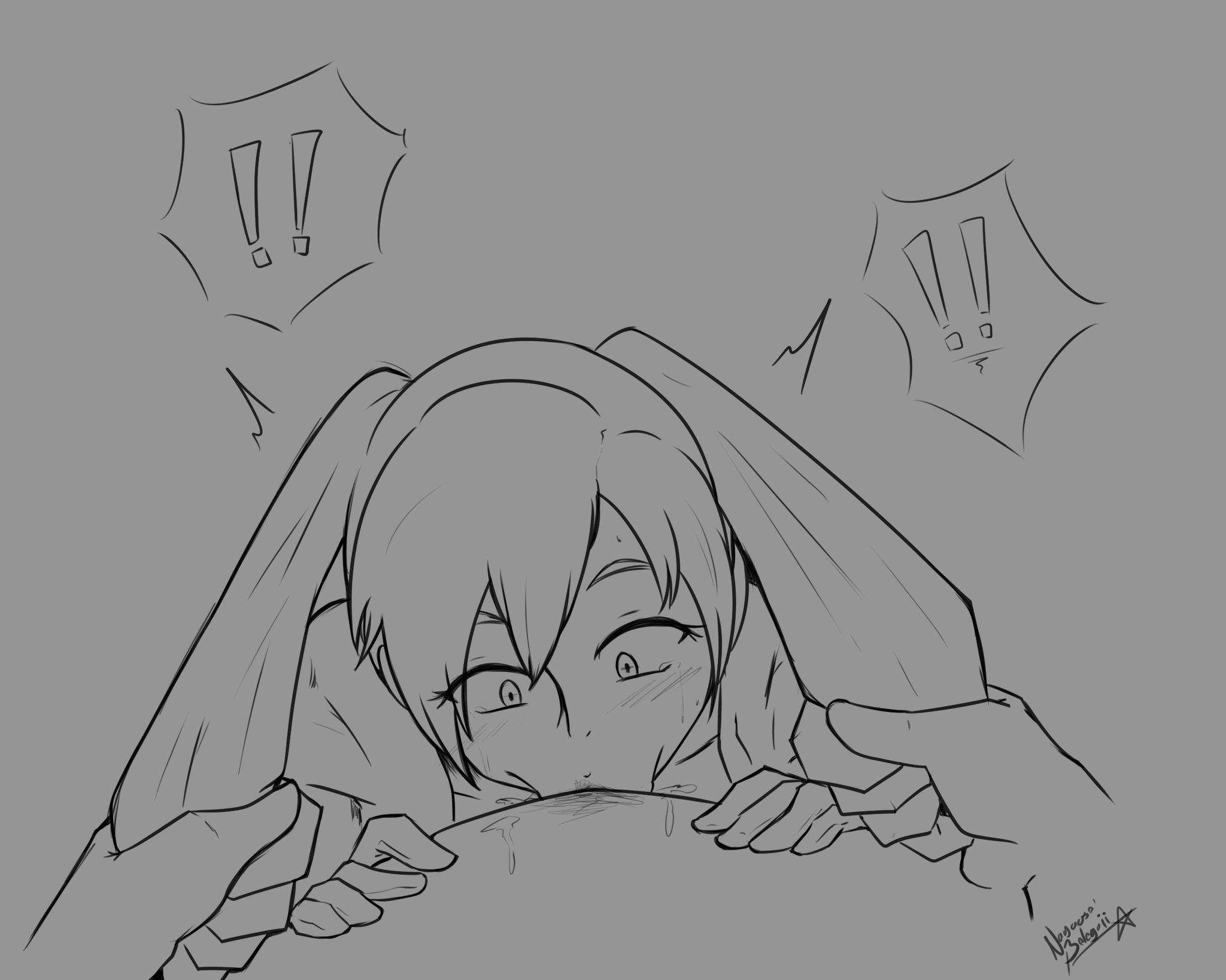 1girls, big penis, blowjob, blowjob handles, breasts, fellatio, female, female protagonist, fire emblem, fire emblem awakening, hair grab, hair pull, large breasts, looking at viewer, male, nayaase beleguii, nintendo, oral, penis, pov, robin (fire emblem), robin (fire emblem) (female), source request, twintails