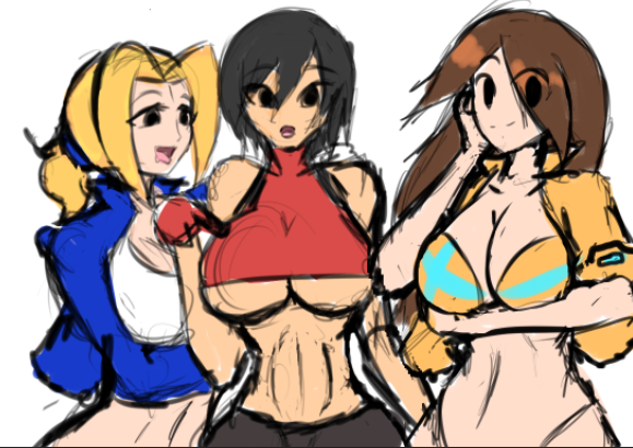 2021 3girls :o adapted_costume alternate_breast_size alternate_costume arm_under_breasts aroused aroused_smile belly belly_button big_breasts black_eyes black_hair black_pants blonde_hair blue_hairband blue_jacket bra breasts brown_hair cleavage clothed clothed_female clothing crop_top desiredelta drooling eye_visible_through_hair eyebrows eyebrows_visible_through_hair eyelashes eyes eyes_half_open eyes_open eyes_visible_through_hair female female_focus female_only hair hair_band hair_ornament hairband half_body hand_on_cheek hand_on_head happy holding_arm jacket jacket_open large_breasts legwear light-skinned_female light_skin long_hair looking_at_another looking_at_viewer looking_down medium_hair mii mii_brawler mii_gunner mii_gunner_(smash_ultimate) mii_swordfighter mob_face mouth_closed nintendo open_mouth pale-skinned_female pale_skin pants poking_breasts red_crop_top revealing_clothes rule_63 short_hair shoulders simple_eyes sketch skimpy skimpy_clothes smile smiling smiling_at_viewer stomach super_smash_bros. super_smash_bros._ultimate surprised tomboy toned toned_female tongue touching_breast tubetop underboob upper_body white_background white_tubetop yellow_bra yellow_jacket_(clothing)