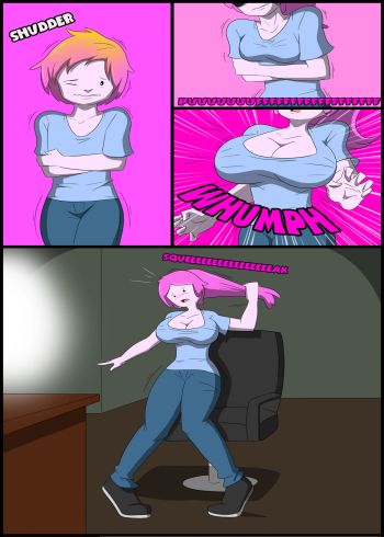 adventure_time comic mtf_transformation pink_body pink_hair pink_skin princess_bubblegum tfsubmissions transformation