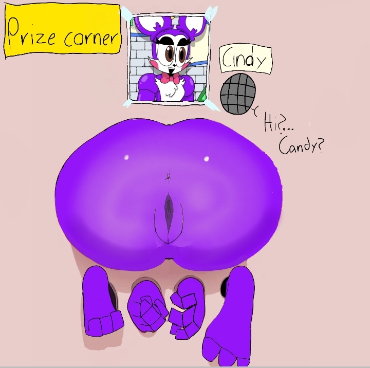 big_ass cindy_(fnac) fazbear_fanverse feline five_nights_at_candy's five_nights_at_freddy's penetrating_pov penetration purple_body