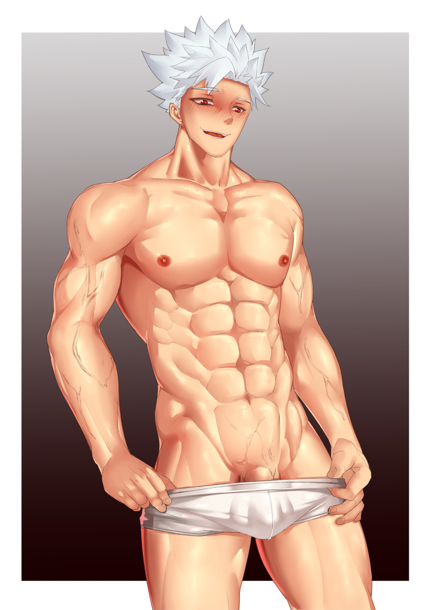 1boy artist_request ban_(nanatsu_no_taizai) male male_nipples male_only muscular_male nanatsu_no_taizai solo_male the_seven_deadly_sins