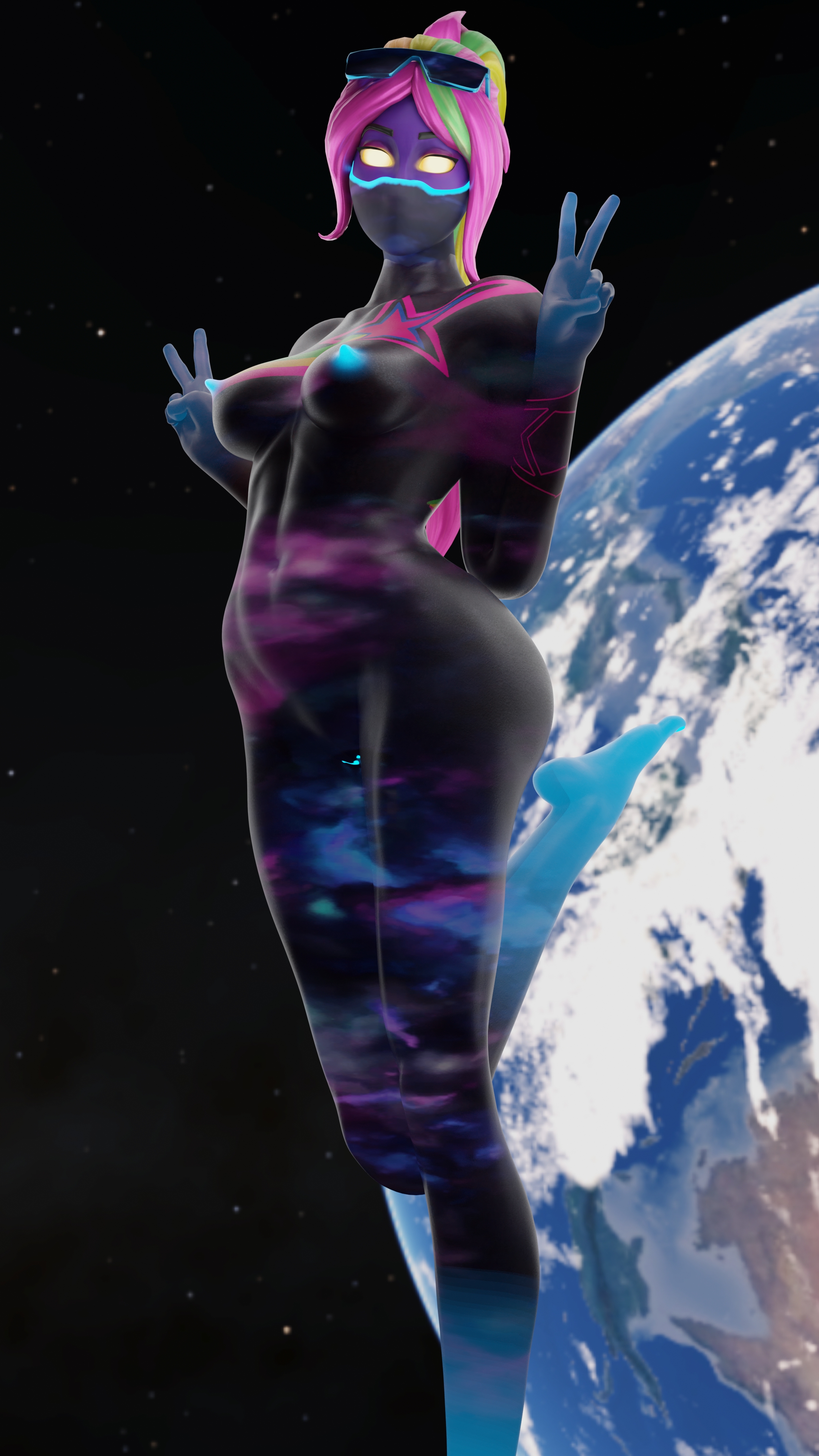 3d, blender, eyewear on head, female, fortnite, galaxia (fortnite), thenumbersdon'tlie