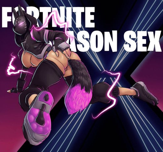 buttplug buttplug_tail catalyst_(fortnite) double_cheaked_up fortnite kitsune_mask purple_shoes sex_toy