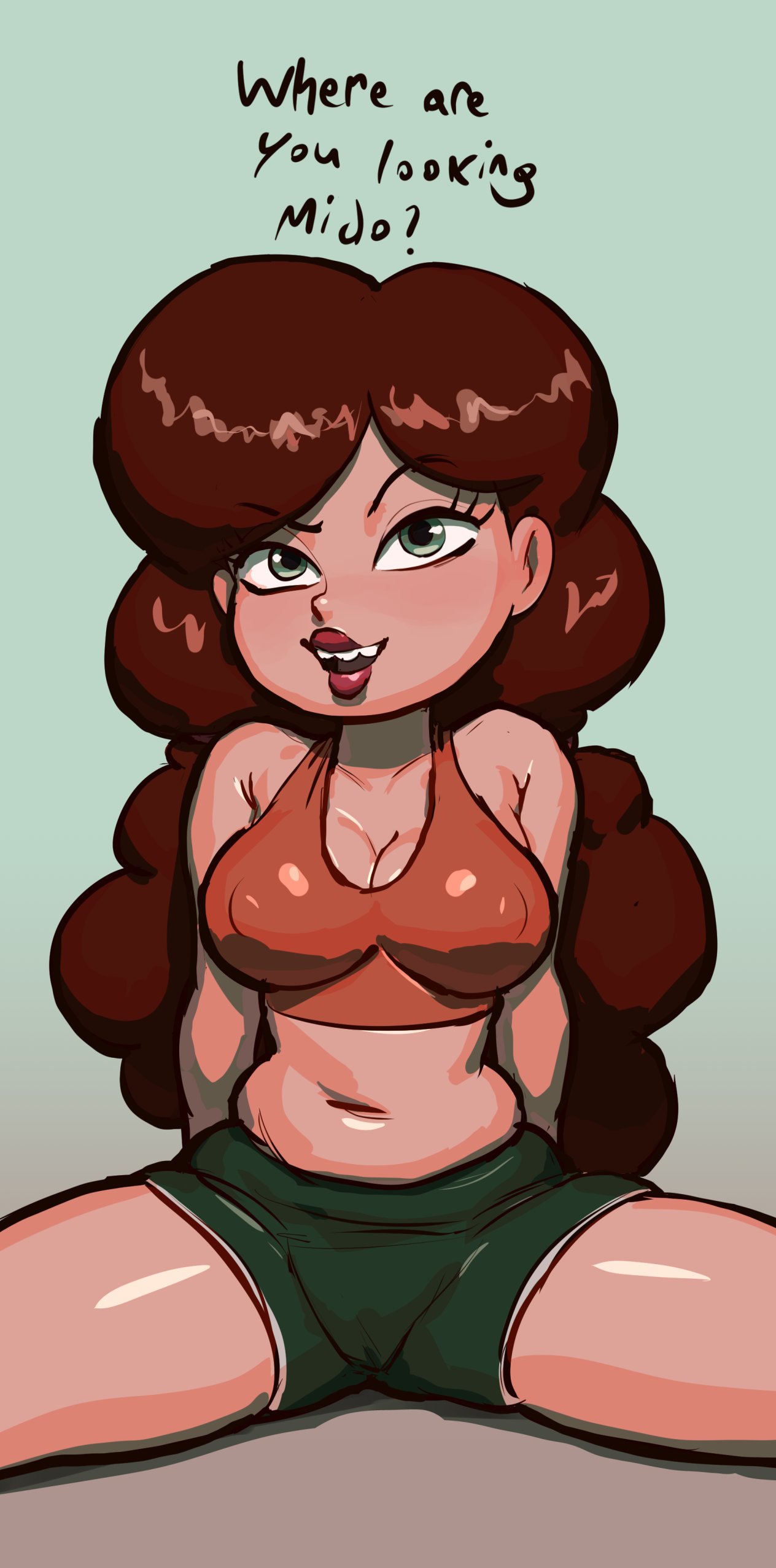 1girls, angie diaz, big breasts, breasts, disney, disney channel, disney xd, female, female only, large breasts, pears (artist), solo, star vs the forces of evil