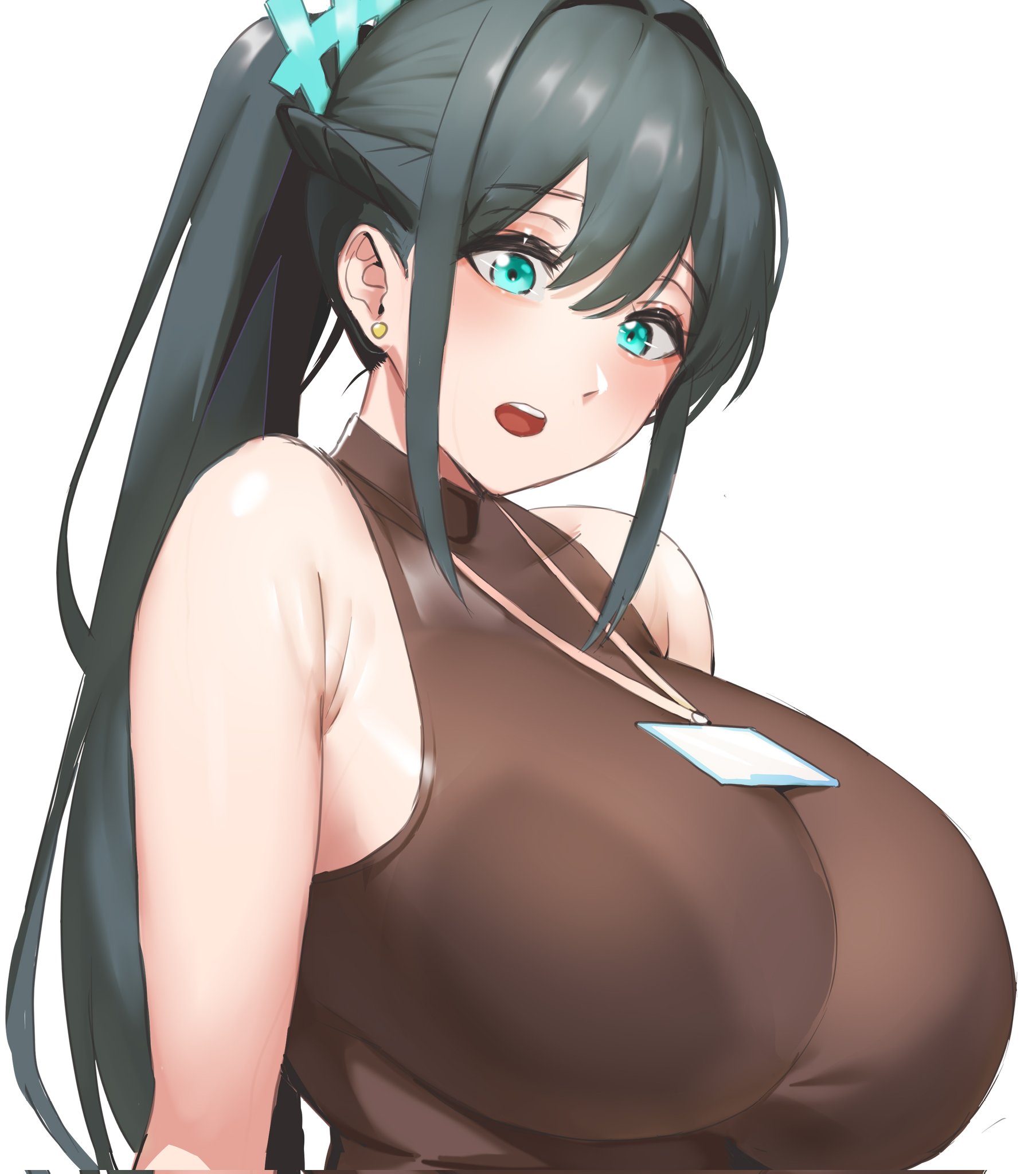 1girls, breasts, cleavage, female, female only, huge breasts, kirinkirin, solo