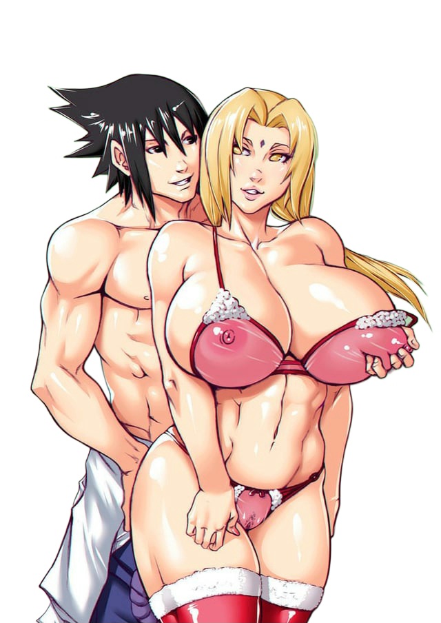 1boy, 1girls, age difference, areolae, big breasts, big thighs, black eyes, black hair, blonde female, blonde hair, bra, breasts, brown eyes, busty, couple, curvy, curvy body, curvy female, curvy figure, female, forehead jewel, hetero, huge breasts, human, large breasts, lingerie, lipstick, male, mature female, mature woman, milf, muscles, muscular, muscular female, muscular male, naruto, naruto (series), naruto shippuden, nipples, oppai, panties, pink bra, pink panties, r3ydart, sasuke uchiha, stockings, straight, thick thighs, tsunade, twintails, younger male